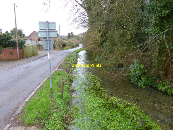 Photo 6"x4" Fontmell Magna, brook Fontmell Magna c2013