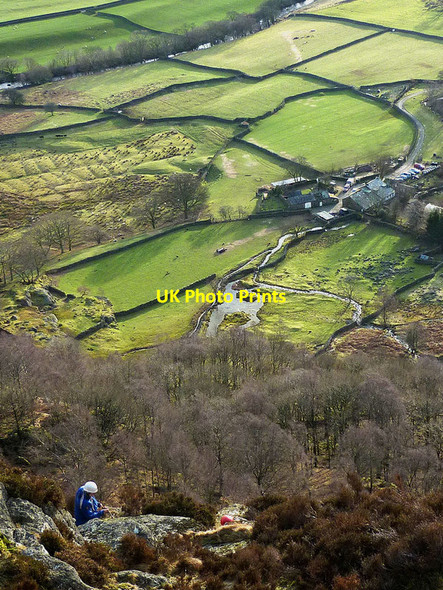 Photo 6"x4" Rock climbers at the top of Wallowbarrow Crag, Duddon Valley Seathwaite\/SD2296 c2013