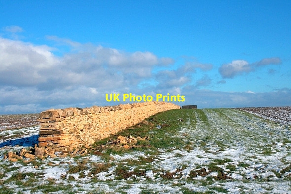 Photo 6"x4" Wall End, Hambleton Down Cold Kirby c2013