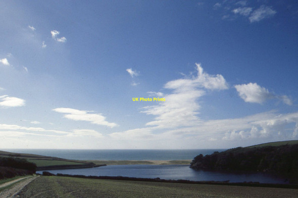 Photo 6"x4" Pentire Estate: track to the Loe Pool Chyvarloe c2001