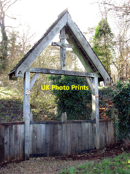 Photo 6"x4" Lychgate at St Bartholomew's church, Shipmeadow Shipmeadow c2013