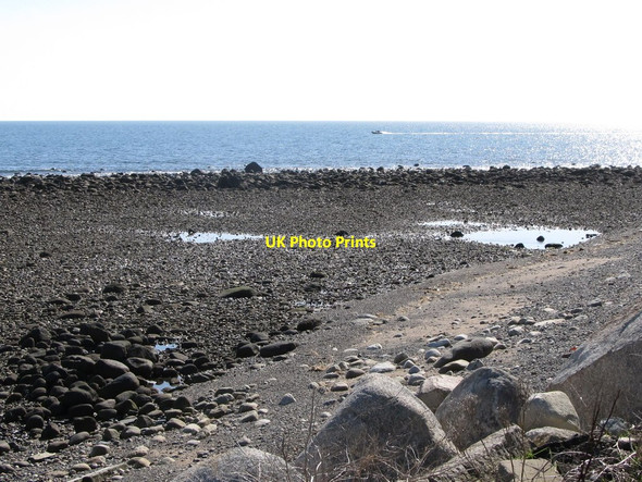 Photo 6"x4" Stone and shingle beach between the Mullagh estuary and the bottom of Wrack Road Ballymartin c2011