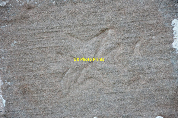 Photo 6"x4" Maltese Cross, Garway church Garway c2012