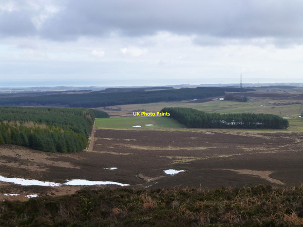 Photo 6"x4" View east from Ros Castle Chillingham c2013