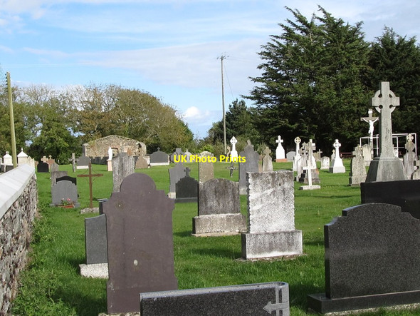 Photo 6"x4" St Malachy's Grave Yard and the ruins of the old St Malachy's Chapel Ballyhornan c2011