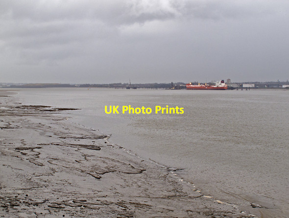 Photo 6"x4" Bank of the River Mersey Seacombe c2013
