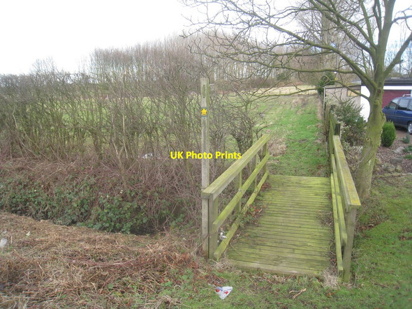 Photo 6"x4" Footbridge by Barton Street Aylesby c2013