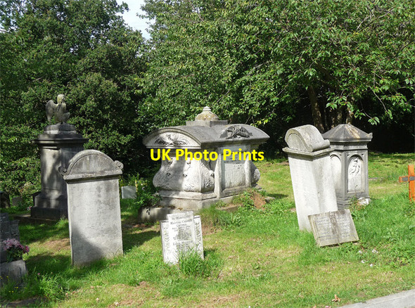 Photo 6"x4" Various monuments, West Norwood Cemetery (26) Streatham c2012