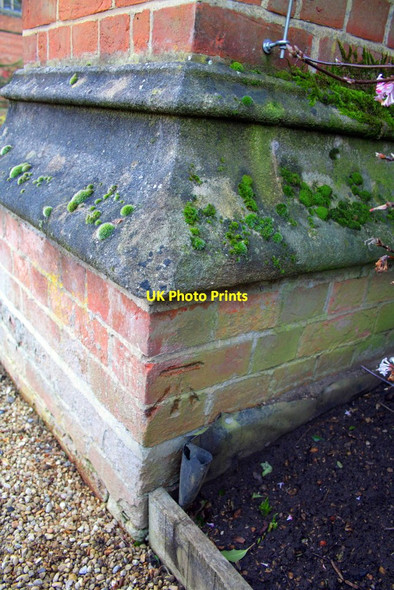 Photo 6"x4" Benchmark on buttress of Radley College Hall Abingdon c2013