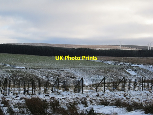 Photo 6"x4" Snow fences, Soutra Humbie\/NT4562 c2013
