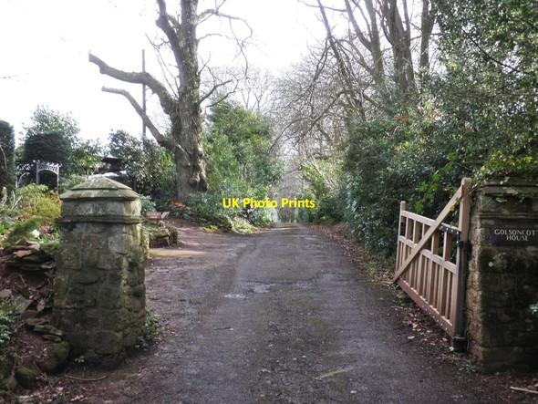 Photo 6"x4" Entrance gateway, Golsoncott House Golsoncott c2013