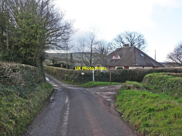 Photo 6"x4" Road junction, at Forche's Gardens Golsoncott c2013