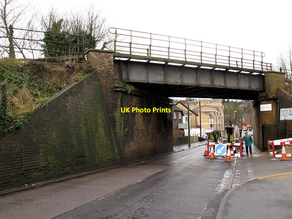 Photo 6"x4" Railway over Old Lodge Lane (1) Purley c2013