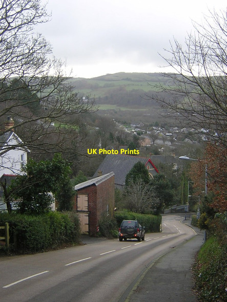 Photo 6"x4" Steep descent into Llanbadarn Fawr Aberystwyth c2013