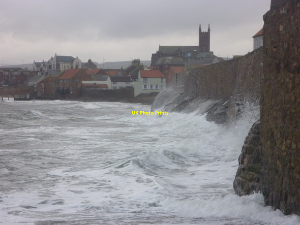 Photo 6"x4" Coastal East Lothian : High Tide At The East Shore, Dunbar Dunbar c2013