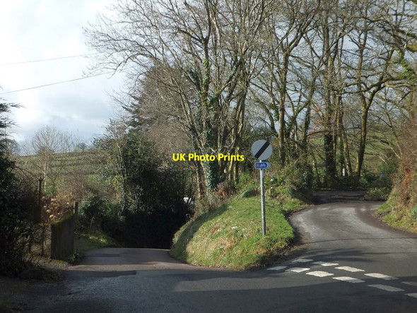 Photo 6"x4" Fork off the road to Ashtown from Morebath Morebath c2013