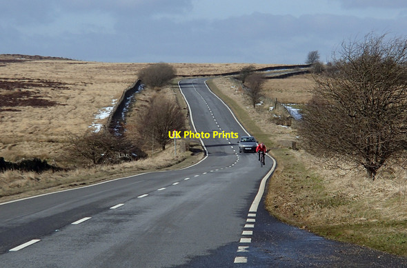 Photo 6"x4" B6054 crossing Big Moor Nether Padley c2013