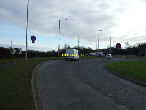 Photo 6"x4" A49 approaching roundabout Newton-Le-Willows\/SJ5895 c2013