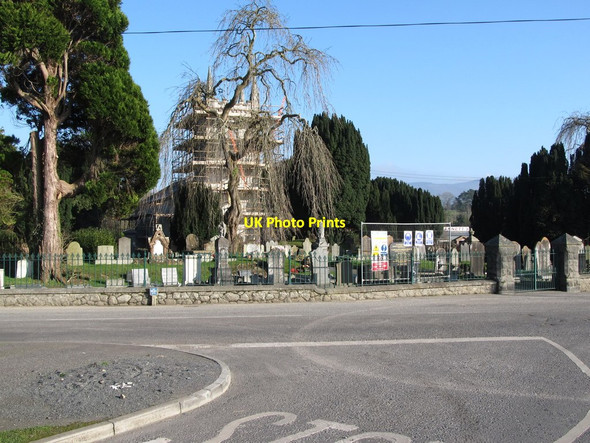Photo 6"x4" A scaffolded Clonallon Church from Donaghaguy Road Warrenpoint c2013