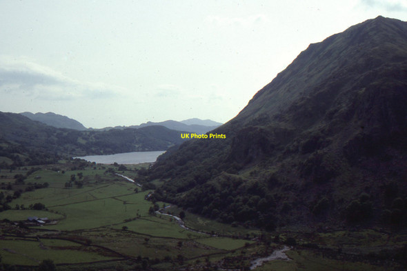 Photo 6"x4" View down Nant Gwynant, from car park on the A498 Nant Cynnyd c1992