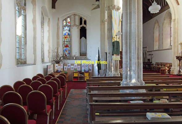 Photo 6"x4" All Saints, Lawshall - North aisle Lawshall c2013