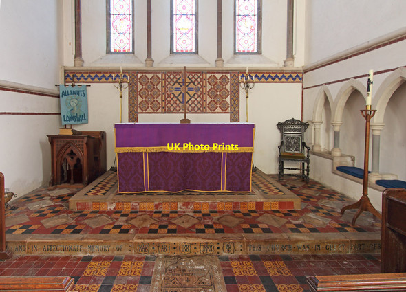 Photo 6"x4" All Saints, Lawshall - Sanctuary Lawshall c2013