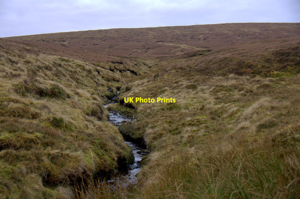 Photo 6"x4" Upper reaches of Burn of Skaw Kirkaton c2013