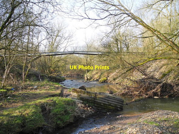 Photo 6"x4" Footbridge, Medlock Vale (1) Droylsden c2013