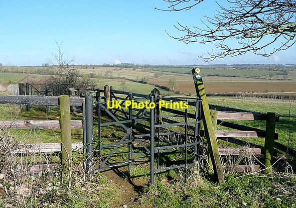 Photo 6"x4" Long distance paths approaching Little Rollright Little Rollright c2013