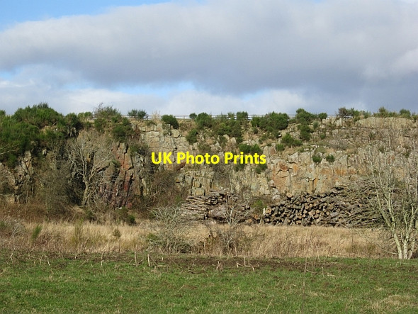 Photo 6"x4" Scaw Knowe quarry Ancrum c2013