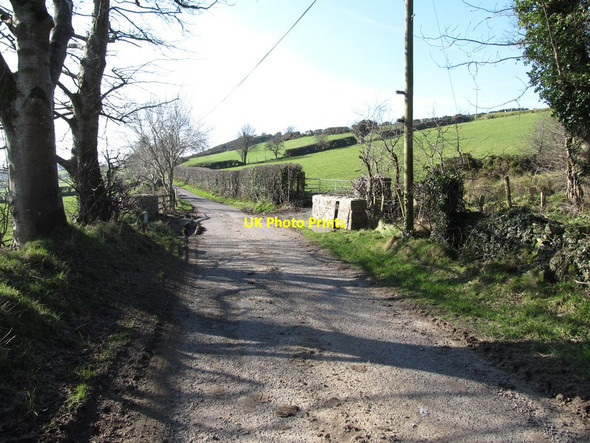 Photo 6"x4" Approaching the bridge of a minor tributary of the Moygannon on Yellow Road Burren c2013