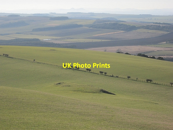 Photo 6"x4" West side of Moneylaws Hill Downham\/NT8633 c2013