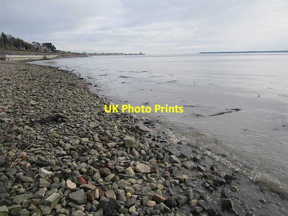 Photo 6"x4" A stony Grassy Beach Tayport c2013