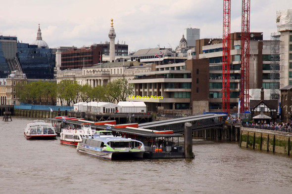 Photo 6"x4" Tower Millennium Pier London c2012