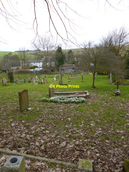 Photo 6"x4" Winterborne Houghton, churchyard Winterborne Houghton c2013