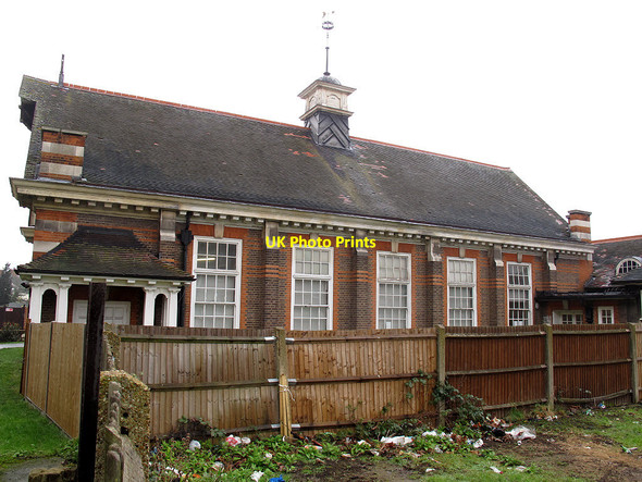 Photo 6"x4" St Barnabas church hall, Mitcham: rear Mitcham c2013
