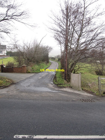 Photo 6"x4" Access lane, (a loanen), leading to farms from the B25 Hilltown\/J2128 c2013