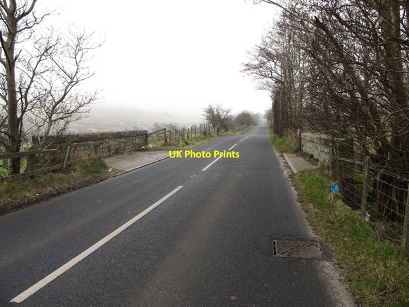 Photo 6"x4" Bridge spanning a small burn on the B25 Hilltown\/J2128 c2013