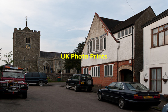 Photo 6"x4" St Mary's Church Bletchingley and Church House Bletchingley c2012