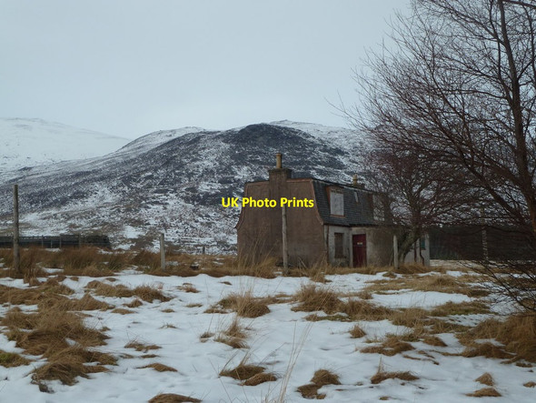 Photo 6"x4" Empty house, Glenballoch Newtonmore c2013