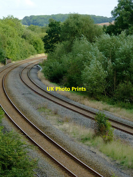 Photo 6"x4" Railway lines west of Bearley, Warwickshire Bearley Cross c2012