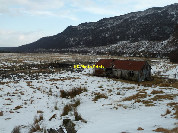 Photo 6"x4" Outbuilding and bridge, Glenballoch Newtonmore c2013