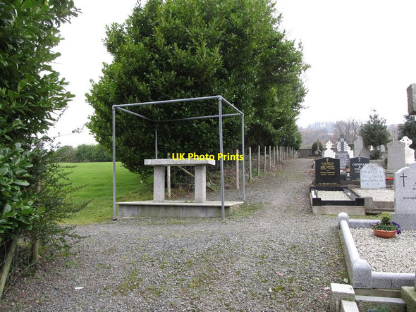 Photo 6"x4" Outdoor altar at St Bronagh's Cemetery Rostrevor c2013