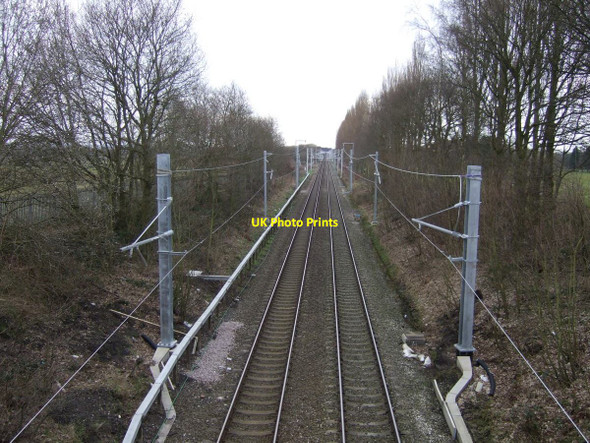 Photo 6"x4" Railway running east from Broseley Bridge Pocket Nook c2013