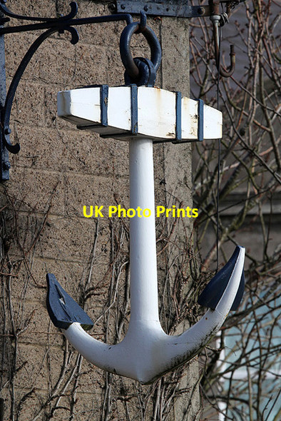 Photo 6"x4" The Anchor Inn sign at Coldingham Coldingham c2013
