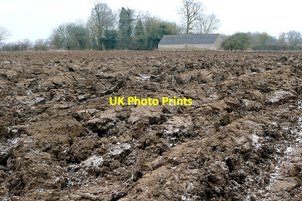 Photo 6"x4" Ploughed land near Deadman's Riding Wood Fulwell\/SP3723 c2013