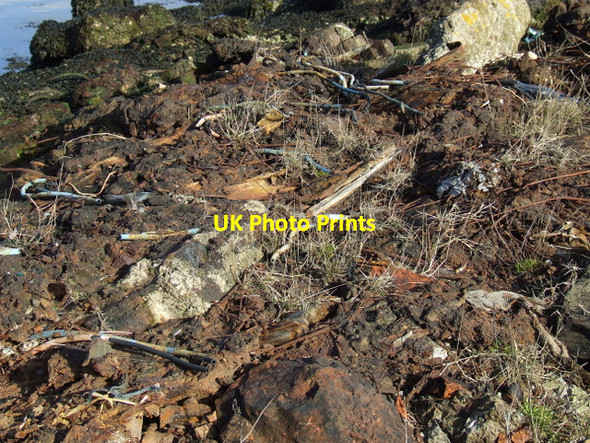 Photo 6"x4" Shipyard industrial waste Port Glasgow c2013