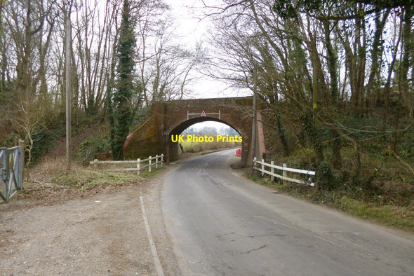 Photo 6"x4" Alderholt, former railway bridge Fordingbridge c2013