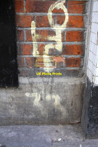 Photo 6"x4" Benchmark on #209 Brompton Road Westminster c2013