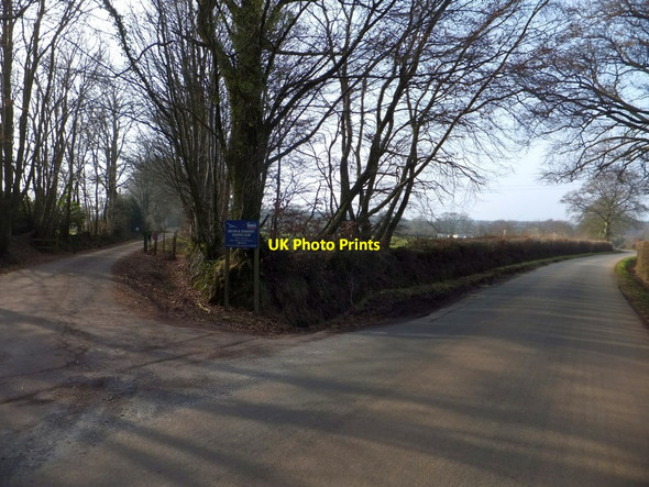 Photo 6"x4" Entrance to Devon and Somerset Gliding Club Slade\/ST1108 c2013